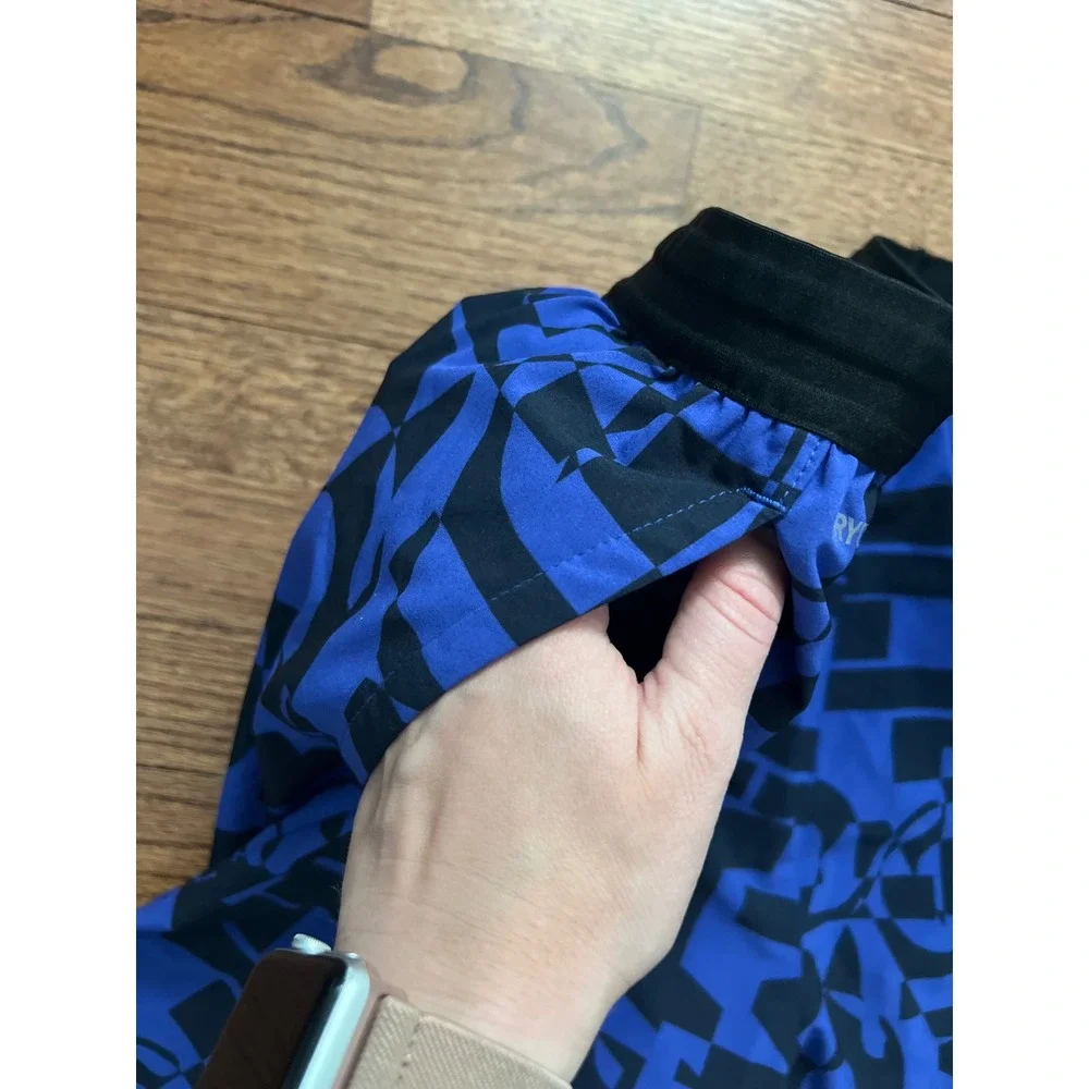 Puma Athletic Shorts Mens XL Blue Graphic Print dryCELL Workout Gym